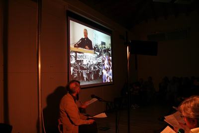 Un momento dell'incontro al LUX in ricordo di Fabio Saro