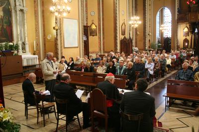 Il Patriarca incontra i volontari della parrocchia